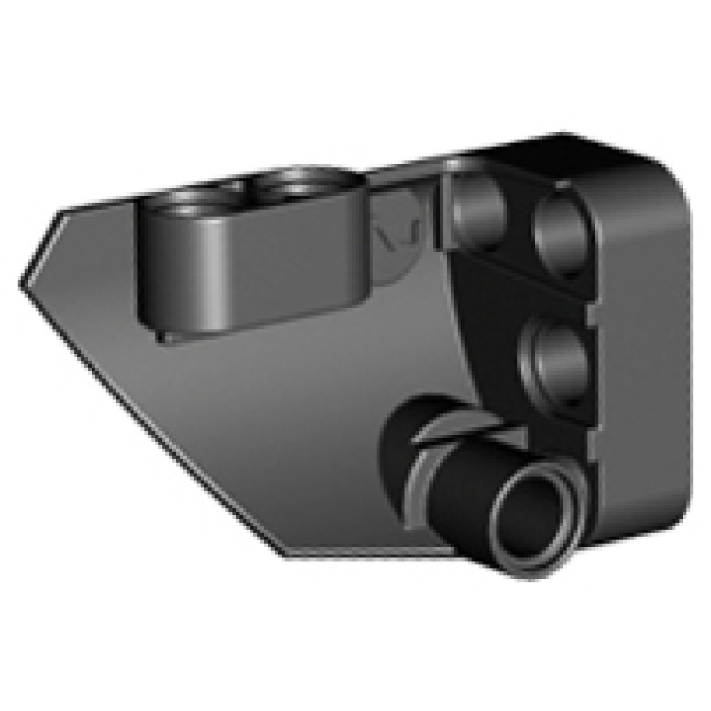 Technic, Paneel Vorm #2 Small Glad Kort Kant B Black